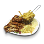 Chawarma poulet avec frites